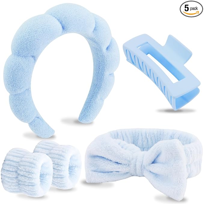 VELSCRUN Spa Headbands for Wash Face, Makeup Headband, Facial Skincare Headbands by VELSCRUN