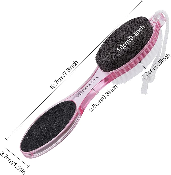 Foot Brush and Pumice Stone for Feet, 4-in-1 Foot File Callus Remover, Feet - Image 5