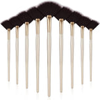 9 Pieces Facial Fan Mask Brushes, Soft Facial Applicator Brushes Tools by Maitys