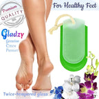 GLADZY Czech Glass Foot File Callus Remover – Double Sided Etched, Different - Image 3