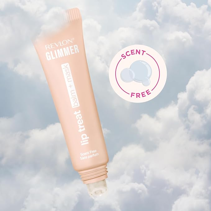 Revlon Glimmer Lip Treat Balm + Mask, Overnight Peptide Lip Treatment, 001 - Image 10