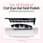 modelones Cat Eye Gel Polish Nail Magnet, 3-in-1 Cat Eye Magnet Pen & - Image 9
