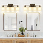 Indoi 4-Light Bathroom Light Fixtures, Modern Bathroom Wall Lamp - Image 7