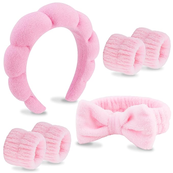 VELSCRUN 6 Pack Spa Headband, Makeup Headband, Face Wash Headbands, Skincare by VELSCRUN