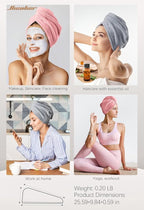 Hicober Microfiber Hair Towel, Drying Hair Wrap Towels - Image 5