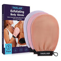 Exfoliating Glove, Korean Exfoliating Mitt Body Scrubber Exfoliator, 3 Pack by THURLADY