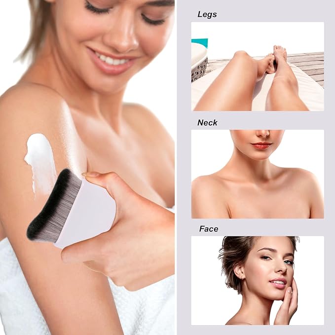 UNIMEIX Self Tanner Brush Sunscreen Body Makeup Brush Kabuki Blend Applicator - Image 3