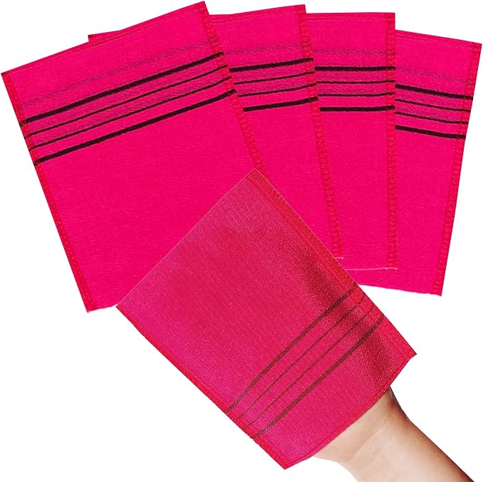 Korean Asian Exfoliating Bath Washcloth Mitt - Image 4