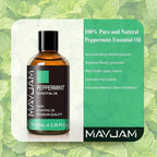 Peppermint Essential Oil, MAYJAM Premium Pure Essential Oils, 3.38FL.OZ - Image 3