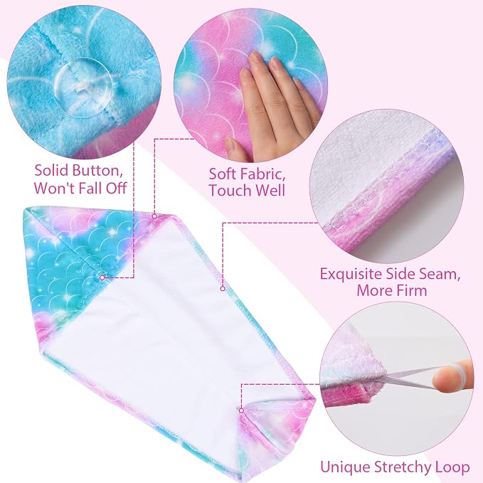 Basumee Microfiber Hair Towel Wrap - Image 4