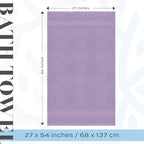 White Classic Luxury Bath Towels Set of 4 Large - Image 3