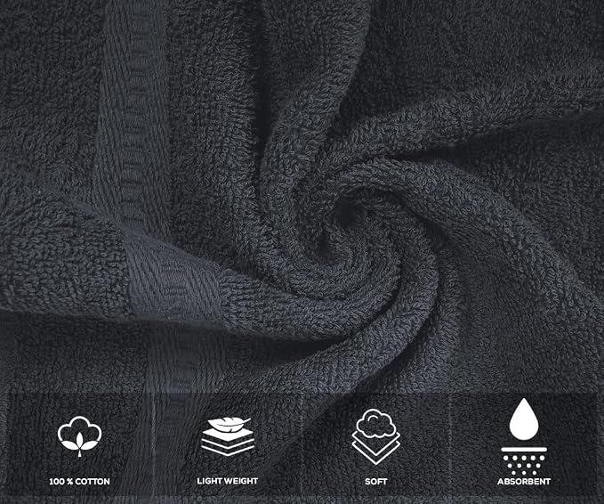 Premium 100% Cotton Hand Towels – Pack of 24, 16x27 Inch – Quick-Dry, Highly - Image 8