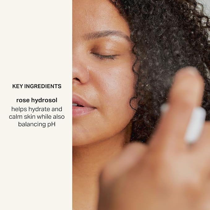 Jumbo Rosewater Facial Toner by Cocokind, Double Cleanse, and Balance Skins pH - Image 3