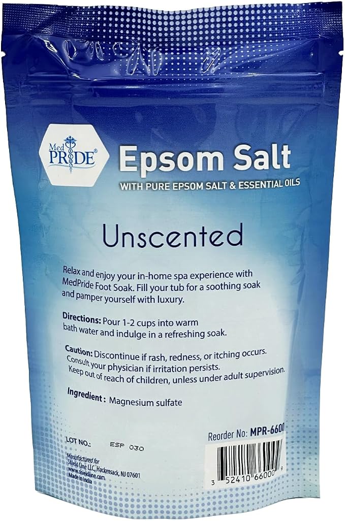 MED PRIDE Epsom Salt Foot Soak for Pain Relief and Muscle Recovery - Image 6