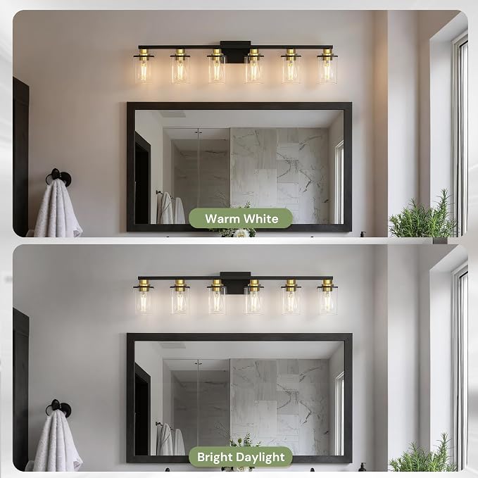 L LOHAS LED 6 Light Bathroom Light Fixtures, Vanity Lights - Image 5