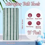 SmoothNovelty 18 Pack Microfiber Bath Towels Bulk 27'' x 60'' Oversized Size - Image 2