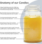 Village Candle Orange Cinnamon Large Glass Apothecary Jar Scented Candle - Image 2