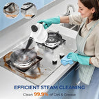 Steam Cleaner, Pressurized Handheld 13pcs Multi-Purpose Natural Deep Cleaning - Image 2