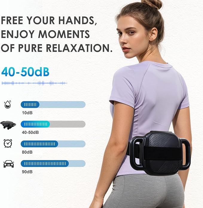 Six Head Massage Gun with 50 Adjustable Intensities & 9 Modes, Massage Gun - Image 4