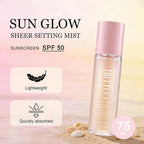 Sheer Setting Mist Sunscreen SPF 50, Makeup-Friendly Setting Mist - Image 3