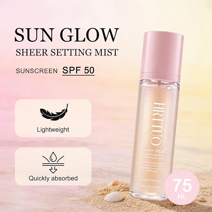 Sheer Setting Mist Sunscreen SPF 50, Makeup-Friendly Setting Mist - Image 3