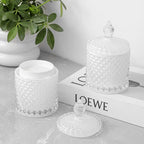 2 Pack Qtip Holder Thick Glass Apothecary Jars - Image 5