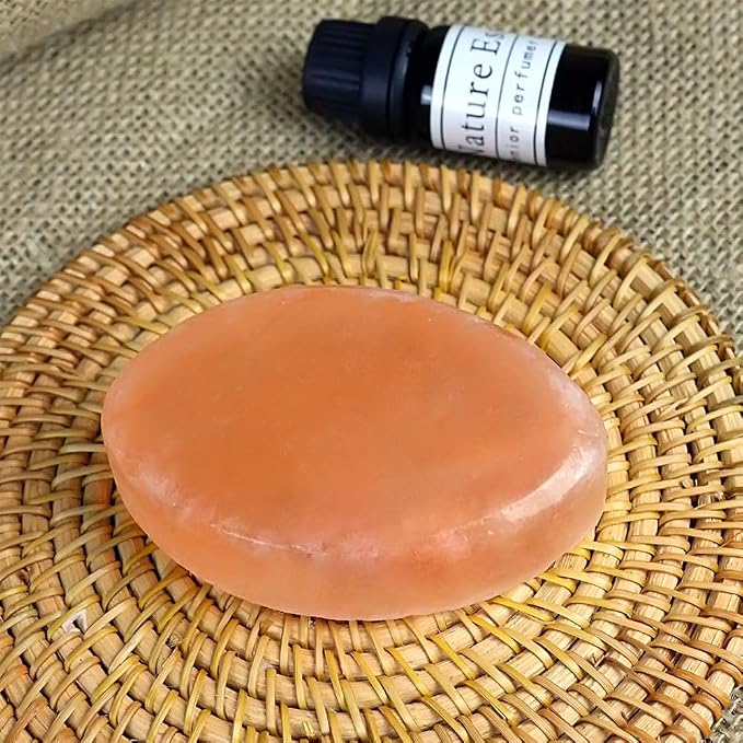 2 Pcs Leaf Shape Himalayan Salt Massage Stones Hot Massage Cold Massage Stones - Image 4