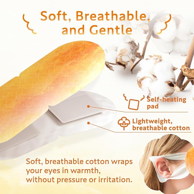 HIBINO | Steam Eye Mask | Self-Heating Warm Eye Masks - Image 5