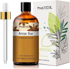 Anise Star 3.38fl.oz Essential Oil, PHATOIL Pure Aromatherapy Oils by PHATOIL