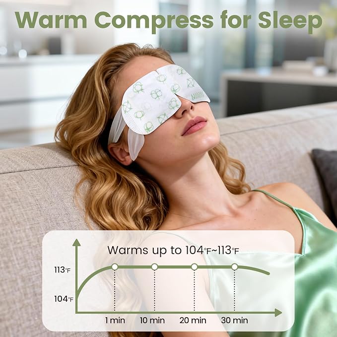 Steam Eye Mask, 5 Packs Unscented Self Heating Heated Eye Mask - Image 4