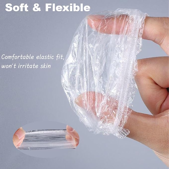 Disposable Ear Covers – 200 Pcs Soft Elastic Plastic Ear Caps - Image 3