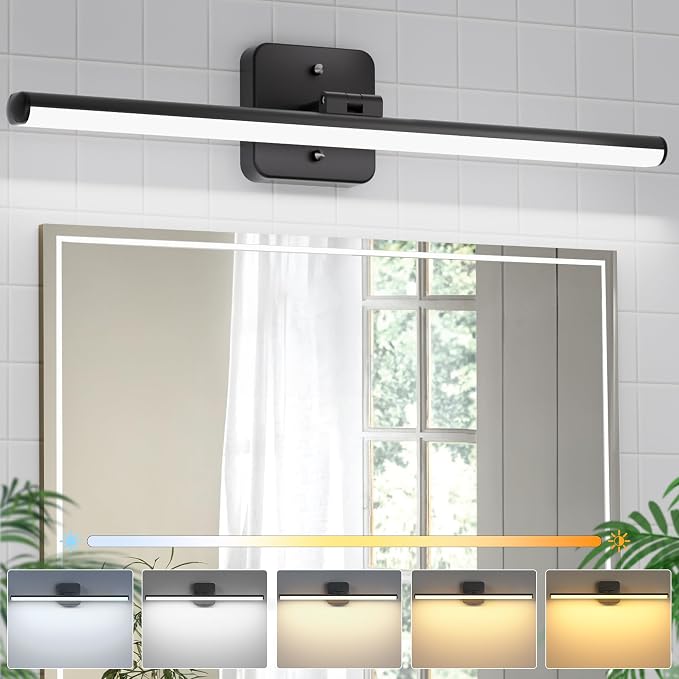 Sailstar Upgraded Bathroom Light Fixtures 23 inch Rotatable, Dimmable 15W 5CCT by Sailstar
