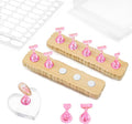 Nail Stand for Press On Art Display Practice 2 Sets, 1 Heart Acrylic Magnetic by Unknown