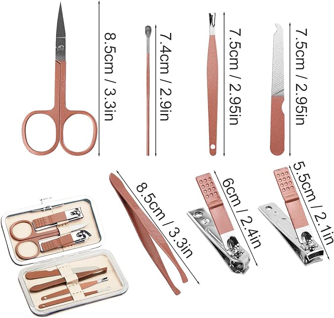 Manicure Kit Bulk, Nail Clippers Set Stainless Steel Fingernail Clippers Set - Image 6