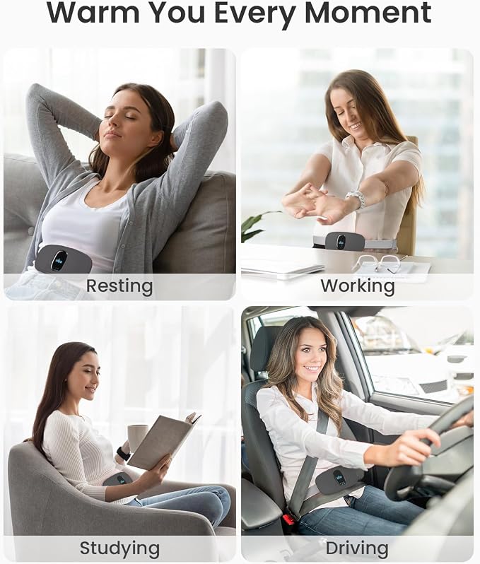 iDOO Period Heating Pad for Cramps, FSA Eligible Item, Menstrual Travel Heated - Image 7
