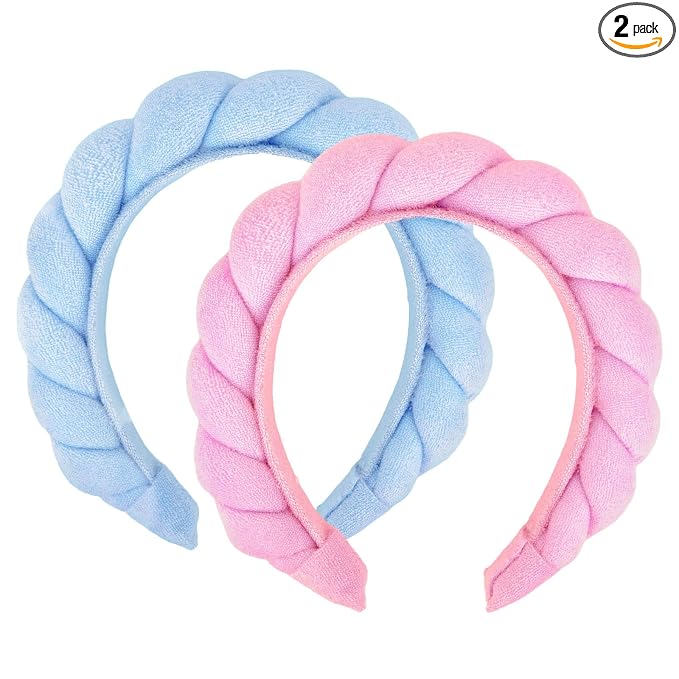 Spa Headbands for Women Skincare Makeup Headband for Washing Face Puffy Bubble by ACO-UINT