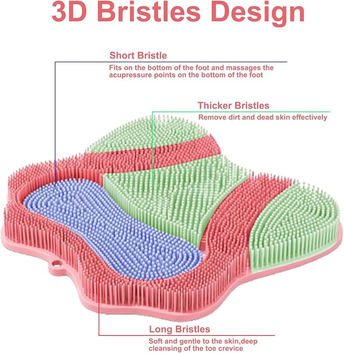 Shower Foot Scrubber, Shower Foot and Back Scrubber - Image 4