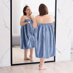Xtinmee 2 Sets Plus Size Womens Wrap Towel - Image 4