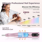 TUOBEO Cordless Nail Drill Electric Rechargeable File Kit, Professional Efile - Image 6