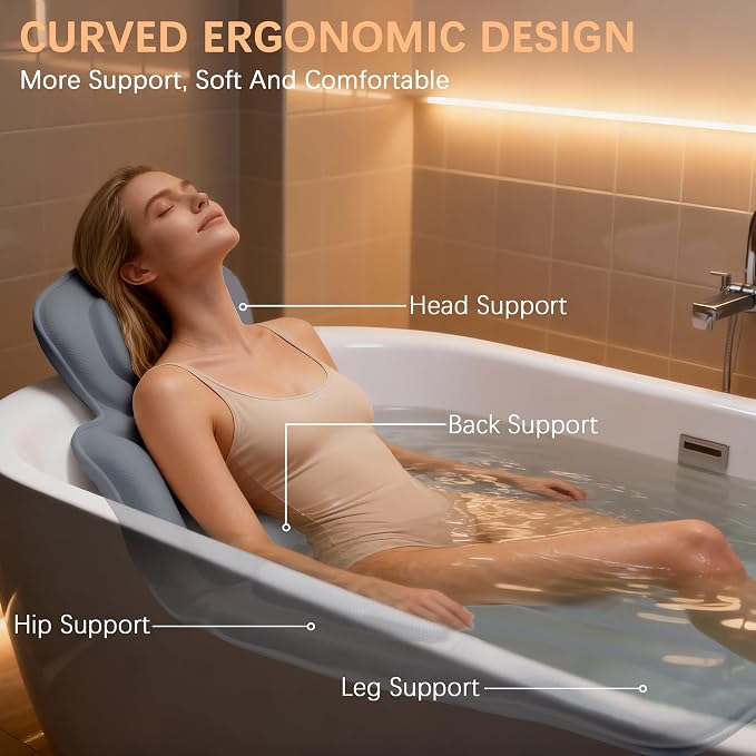 Ergonomic Full Body Bath Pillow - Image 3