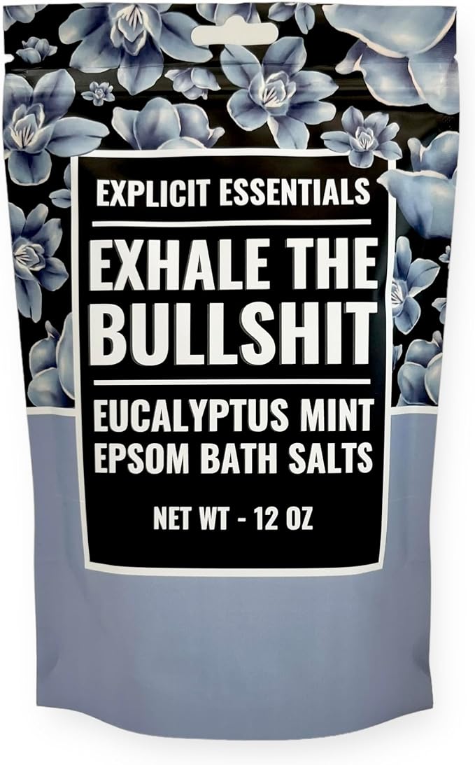 Explicit Essentials Eucalyptus Mint Epsom Bath Salts, Relaxing Aromatherapy by ExplicitEssentials
