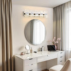 Modern LED Bathroom Light Fixtures Dimmable 5-Light Chrome Vanity Light - Image 7