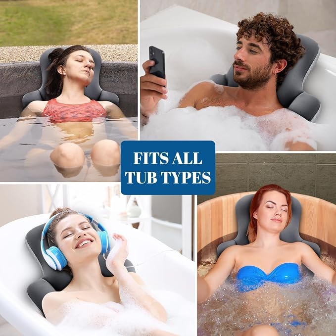 Full Body Bath Pillow for Bathtub, Thick & Luxury Bathtub Pillow Bathtub Cushion - Image 7