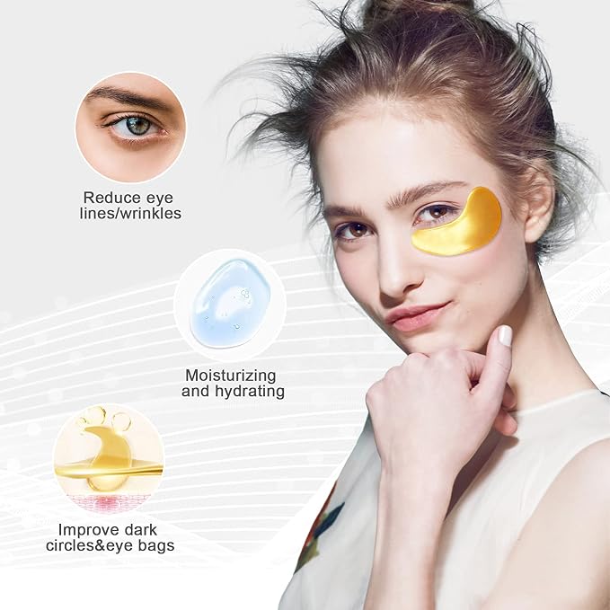Permotary 30 Pairs Crystal Collagen Under Eye Mask - Image 3
