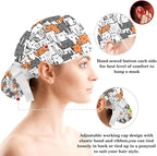 Ethnic Aztec Pattern Adjustable Scrub Cap Hat - Image 3