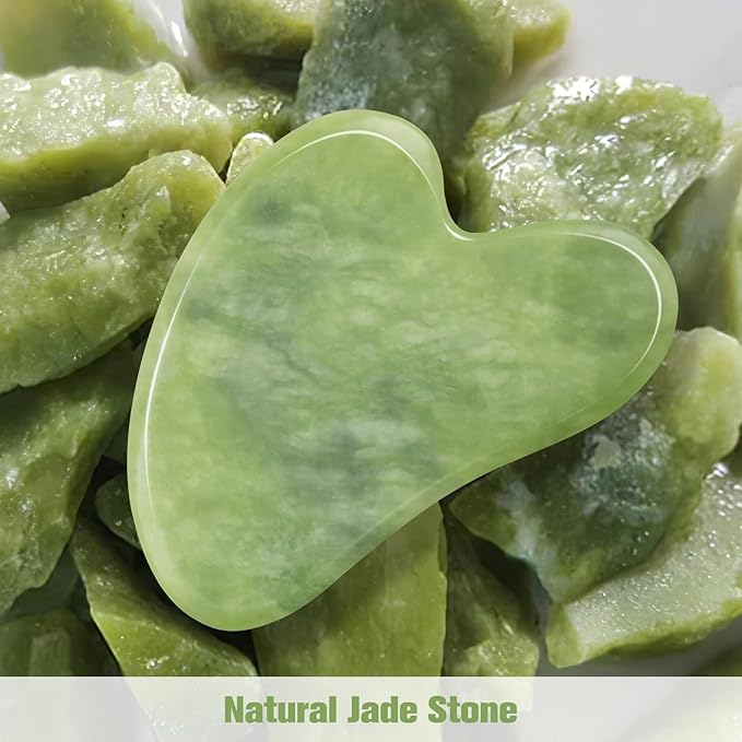Jade Stone Gua Sha Massage Tool Set Larger Guasha Board - Image 3