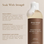Deep Steep Magnesium Bubble Bath, 15.6 oz – Foaming Soak - Image 4