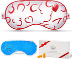 Sleep Mask w/Cooling Gel Eye Mask, Silk Eye Mask by Cavoilu