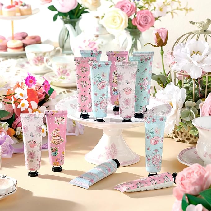 Tea Party Hand Cream Gift Set Wonderland Floral Tea Party Favor Flower - Image 3