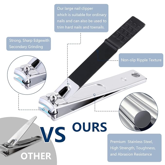 Nail Clippers Set Professional Manicure Set Grooming Kits Stainless Steel - Image 2
